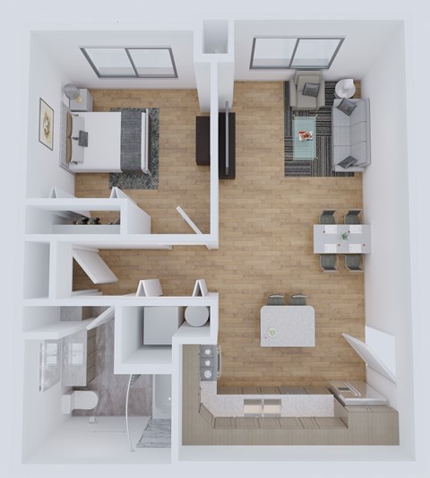 The Enclave at Canopy Park | Orlando, FL | 1 Bedroom Floor Plan